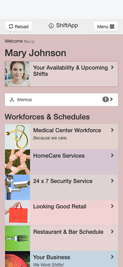 Employee Scheduling mobile screenshot
