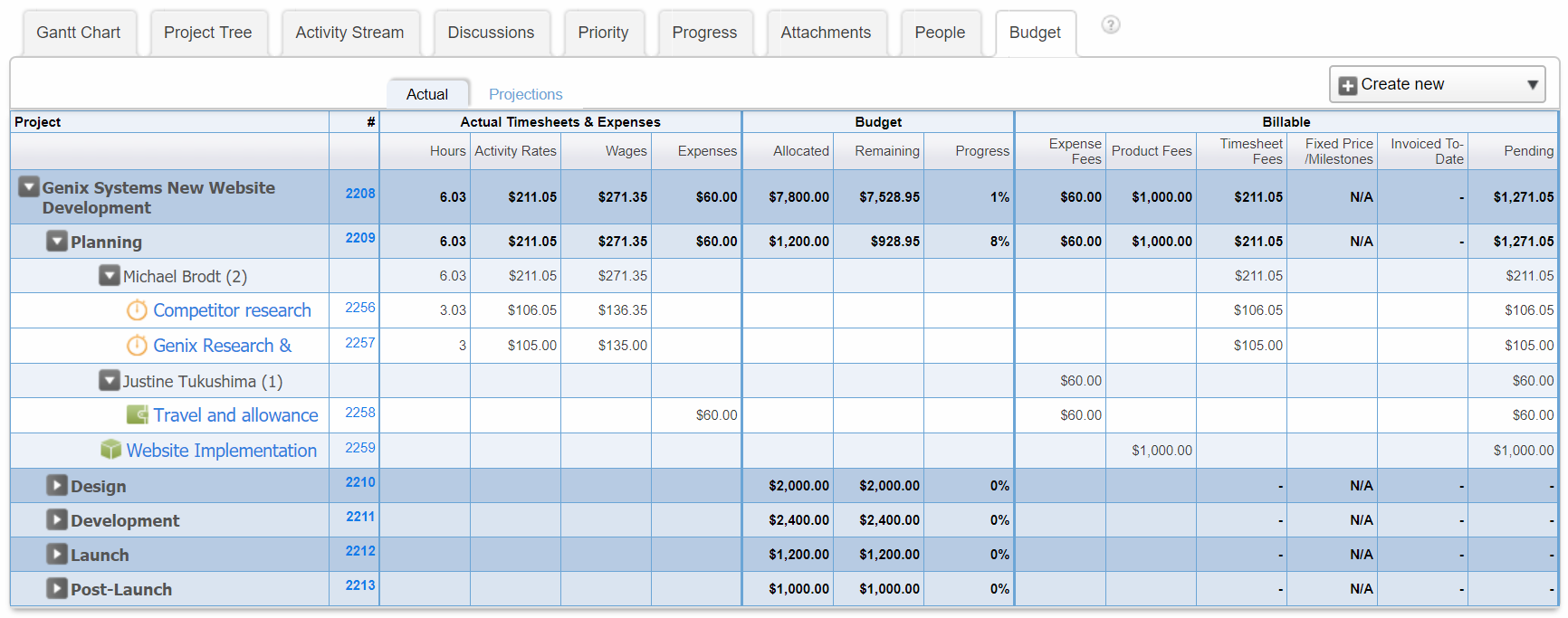 WORKetc Project Budget