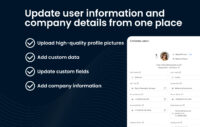 In BulkSiganture you can update company and user data from a single interface add as many details as possible. The changes will be immediately updated.