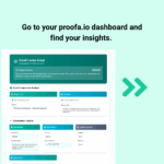 proofa.io dashboard view showing email insights before sending