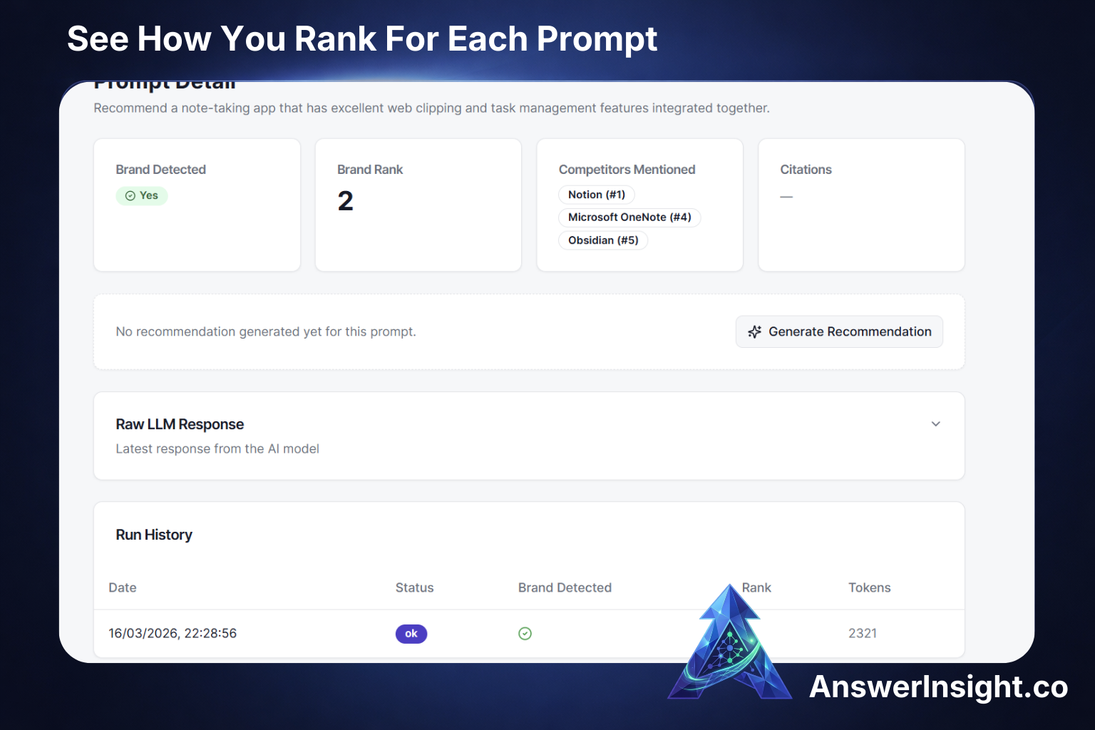 See How You Rank in AI Answers